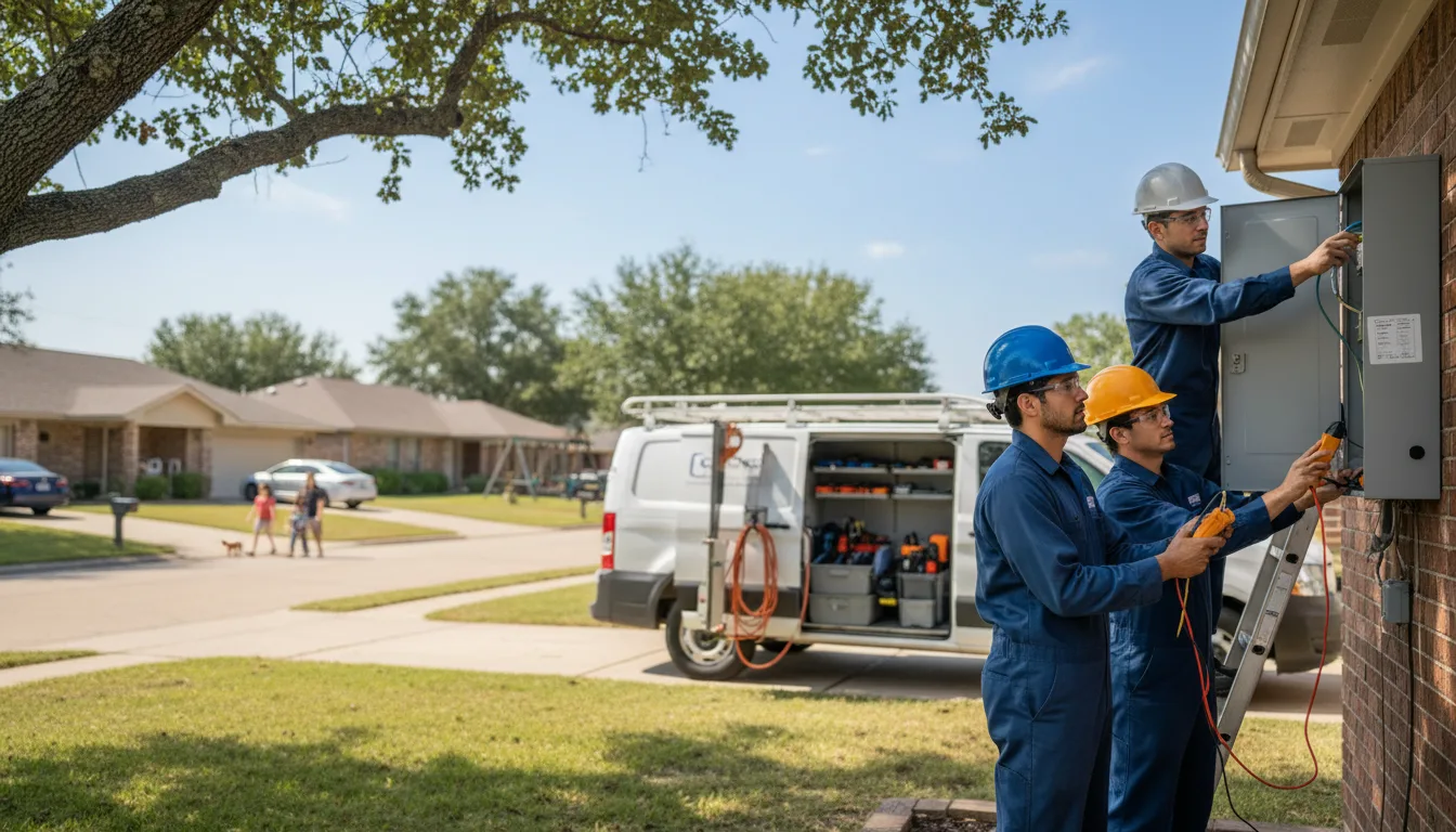 Certified electrician providing emergency electrical services in Wilburton, OK